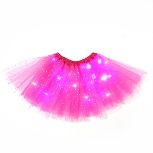 Glowing Mesh &lt;b&gt;TUTU&lt;/b&gt; Skirt LED Lights Night Highlight Performance Wear Halloween Party &lt;b&gt;Dress&lt;/b&gt; for Girls - Product Image 1