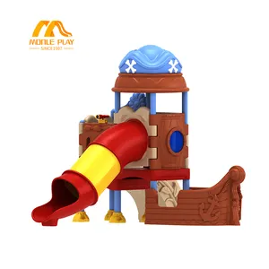Aire de jeux pour enfants en différentes couleurs, toboggans extérieurs en plastique pour enfants