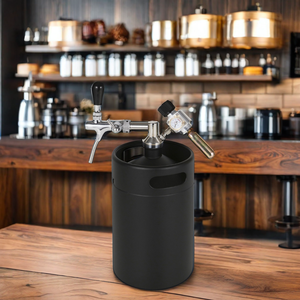 Food Grade 5L Mini Keg for Craft <strong>Beer</strong> Dispenser System Adjustable <strong>Beer</strong> Keg with Mini CO2 Regulator Kit