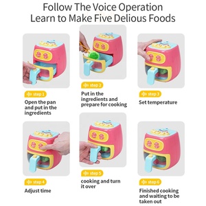 <span class=keywords><strong>Jouet</strong></span> de cuisine pour enfants, appareil de cuisine multifonctionnel, <span class=keywords><strong>friteuse</strong></span> à air électrique avec fonction de changement de couleur des aliments - Product Image 6