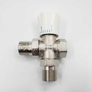Robinet thermostatique à trois voies en laiton DN20 mural pour système de chauffage par radiateur - Product Image 4