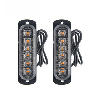 Accesorios de Iluminación para Camiones y Automóviles, Barra de Luces Intermitentes de 6 LED, Lámpara de Señalización Lateral, Luz de Tráfico, 12V 5W, 2 Años de Garantía - Product Image 1