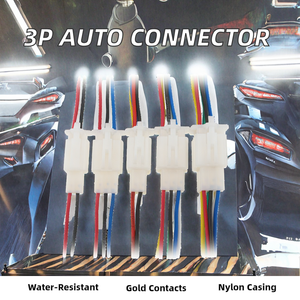 כלי רכב ip67 זהב עמיד למים מגע 12v 3p 12v 3p עם מחברים זכר/נקבה 10a חומר ניילון - Product Image 3
