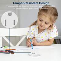 Enchufe de Corriente para Escritorio Integrado en ABS Industrial con USB-A QC3.0 y USB-C PD3.0 de Carga Rápida para Oficina y Hospital