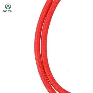 Rubber Bungee Cords 24" 60cm Wholesale Rubber Bungee Cords 8mm Bulk With Steel Hooks