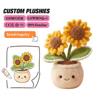 Peluche personnalisée en forme de cocotier, fabrication OEM/ODM, jouet en coton PP brodé, animal en peluche doux, faible MOQ