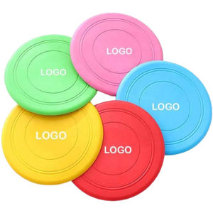 Disco volador de silicona personalizado al por mayor de fábrica, disco circular con logotipo de goma en blanco para mascotas, perro de golf, platillo volador, disco volador - Product Image 6