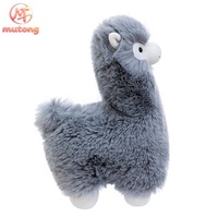 Boneka Alpaca Kawaii Berdiri, Mainan Plush Grosir, Dekorasi Rumah, Mirip Asli, Teman Anak, Hadiah Penghibur