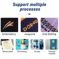 Fabricant de bas élastiques pour femmes S/M-L/XL Chaussettes de compression à pression tricotées avec logo High Crew sur les poignets et le corps