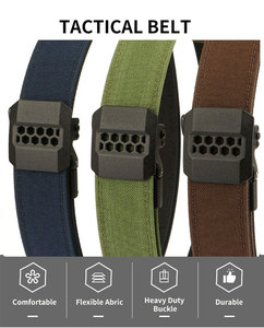 Nuevo Cinturón <span class=keywords><strong>de</strong></span> Nylon Laminado <span class=keywords><strong>de</strong></span> Doble Capa para <span class=keywords><strong>Hombre</strong></span>, Resistente, para Deportes al Aire Libre, Entrenamiento y Trabajo, Estilo Táctico Robusto - Product Image 6