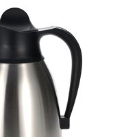 Carafe à café KCC12 de petite capacité, 1,2 litre, à double paroi, avec poignée antidérapante et couvercle latéral