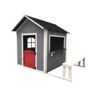Houten Speelhuis Voor Kinderen Buiten Spelen <span class=keywords><strong>Cubby</strong></span> Huis Met Bank - Product Image 3