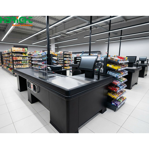 Caja Registradora Moderna para Comercio Minorista, Mostrador de Madera para Supermercado, Tienda de Conveniencia, Farmacia - Product Image 2