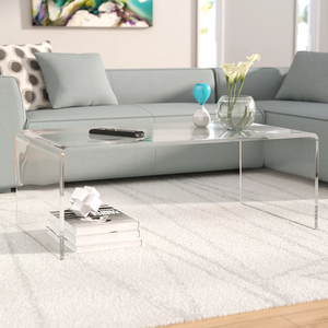 Tùy Chỉnh Kích Thước Thiết Kế Hiện Đại Trong Suốt Thấp Chiều Cao Đồ Nội Thất Phòng Khách U Hình Dạng Rõ Ràng Acrylic Giao Diện Điều Khiển Bảng End Bảng - Product Image 5