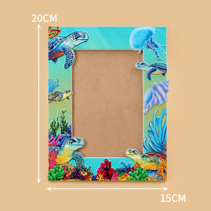 Ít nhất thiết kế mới hợp thời trang Sơn nhiều mô hình khung ảnh phong cách kỳ nghỉ sáng tạo nhựa vuông khung ảnh - Product Image 6