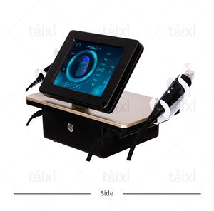 Machine de beauté à radiofréquence fractionnée dorée 8 langues, <span class=keywords><strong>prix</strong></span> de gros, avec 2 poignées, portable, pour raffermissement cutané du visage et du corps - Product Image 3