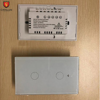 Interruptor Táctil Inteligente Wifi Estándar Estadounidense de 1/2/3/4 Vías, Compatible con la Aplicación Tuya Smart Life y Control por Voz