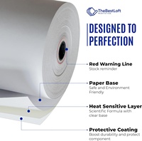 Tersedia, Siap Kirim Langsung Gulungan Kertas Kosong 80mm*70m Gulungan Kertas Thermal Kasir Lapis Tunggal