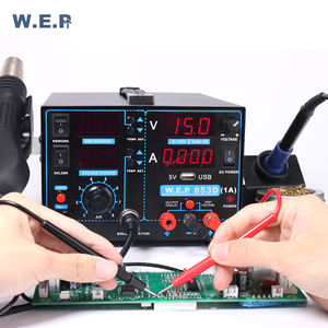 WEP 853D 1A USB 3 ב 1 חזק אחרים ריתוך שולחן ציוד smd אוויר חם אקדח SMD אוויר חם הלחמה עיבוד חוזר הלחמה תחנה - Product Image 3