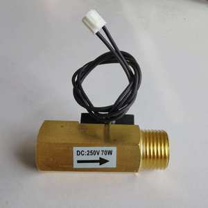 Interrupteur de débit d'eau magnétique à flotteur en laiton DN15, 4 types de filetages, longueur 62 mm pour pièces de chauffe-eau universelles et chaudières murales - Product Image 1