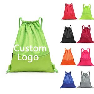 High Quality Waterproof Fashion Gym Sport Camouflage Pattern Polyester <b>Nylon</b> Drawstring <b>Backpack</b> Wholesale - Product Image 1