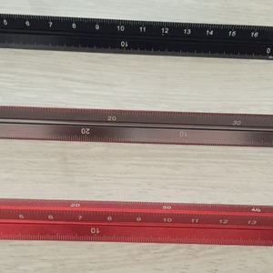 Thiết bị trường học kim loại Cai Trị nhôm quy mô tam giác Cai Trị 15cm 30cm Mitsubishi Cai Trị - Product Image 5