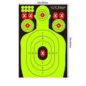 Bersaglio Adesivo Personalizzato 12x18 che Cambia Colore per Tiro a Segno, Attrezzatura Tattica per Addestramento al Poligono - Product Image 3