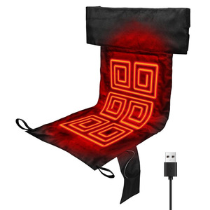Usb Heated Seat <b>Cushion</b> Portable Camping Chair <b>Cover</b> Adjustable Temperature Warm Outdoor <b>Cushion</b> Black Polyester Foldable - Product Image 1