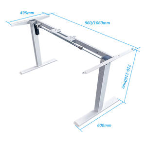 Motor tunggal elektrik, Motor tunggal Modern ergonomis otomatis meja angkat baja 80kg batas berat tahan air untuk penggunaan komputer dan vila - Product Image 2
