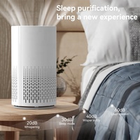 Purificateur d'air HEPA H13 puissant 200-230m³/h CADR, filtration 3-en-1, élimination de 99,97 % des particules, contrôle via application WiFi, 110-240V, portable
