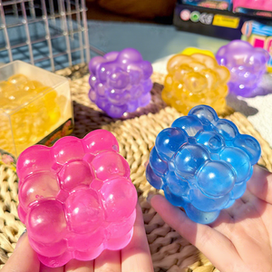 Slow Rebound Marbled Maltose Ice Cube <b>Squishy</b> Toy Sensory Stress Relief Fidget Toy for Kids Adults - Product Image 3