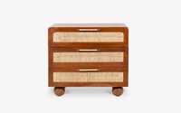 Commode en bois à plusieurs tiroirs pour chambre à coucher – Meuble de rangement rustique fait main avec une élégance moderne