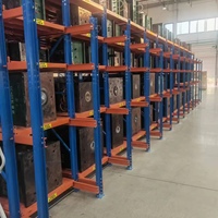 Étagère industrielle robuste bleue pour moules - Type tiroir entièrement ouvert, semi-ouvert ou personnalisé avec fonction push-pull pour usage en entrepôt