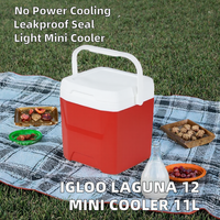 IGLOO Laguna 12 Mini Glacière Passive Étanche Légère pour Camping Pique-nique Petit-déjeuner Travail Collations 11 Litres