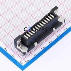 D25S33E4GV00LF D-Sub/VGA Connector Bent Lead Through Hole Connector - Product Image 2