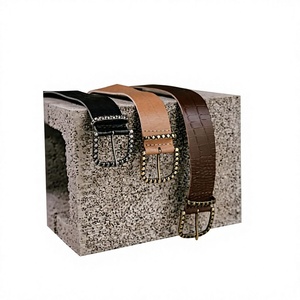 Nouvel Arrivage Ceinture Réversible Homme en Cuir Véritable 100% Authentique, Style Formel et de Soirée, Boucle Carrée Solide, Écologique et Réversible - Product Image 6