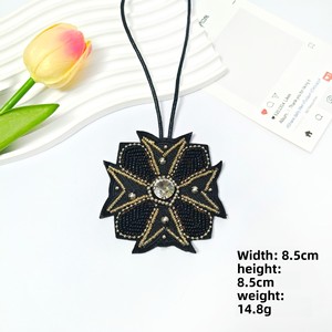 Handmade <strong>Beaded</strong> Three-Dimensional Flower Pendant New Foreign Trade Small Accessories Clothes Keychain PVC Fabric Patch Wholesale - Product Image 6