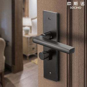 Matt Đen Nhôm Hợp Kim Vòng Đòn Bẩy Cửa Xử Lý Brass Kéo Xử Lý Cho Nhà Bếp Và Cửa Ra Vào Bằng Gỗ Cho Cửa Sổ - Product Image 4