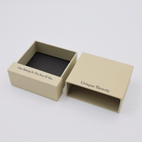Boîte à cosmétiques carrée en carton rigide recyclé avec laminage mat et gaufrage pour crème pour le visage, vernis à ongles, huile essentielle