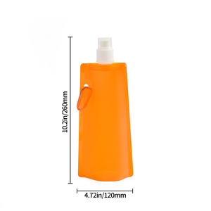 Pochette debout en plastique PE recyclable pour jus de compote eau minérale bière sécurisée et réutilisable à faible quantité minimale de commande - Product Image 2