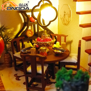 Maison de poupée Miniature, fournitures de jouets <span class=keywords><strong>pour</strong></span> adultes et enfants, vente en gros, <span class=keywords><strong>meubles</strong></span> en bois, bricolage <span class=keywords><strong>pour</strong></span> maison de poupée à offrir - Product Image 5