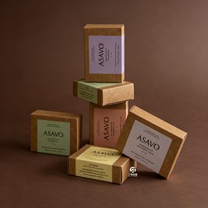 Cajas de Jabón de Papel Kraft Impresas con Logotipo Personalizado, Cartones de Embalaje Plegables para Jabón Aromático y Jabón Artesanal en Pequeñas Cantidades - Product Image 1