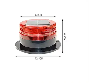 12,5*9,5*6,5 cm luz <span class=keywords><strong>de</strong></span> advertencia estroboscópica Led <span class=keywords><strong>DE</strong></span> EMERGENCIA magnética Solar <span class=keywords><strong>de</strong></span> alta calidad baliza intermitente <span class=keywords><strong>de</strong></span> carretera - Product Image 2