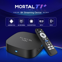 Android 16 4K Quad Core 4GB RAM 8GB 32GB WiFi 2.4G/5GHz Rockchip RK3518 TV Box Solución OEM/ODM de Marca Privada T1+