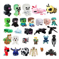 Vente en gros de jouets en peluche Tortue, Requin, Vache, Loup, Cochon, Chat, Tigre, Renard, Oiseau, Chauve-souris, Chameau, Abeille, Mouton, Dauphin, Perruche, Salamandre, Zombie