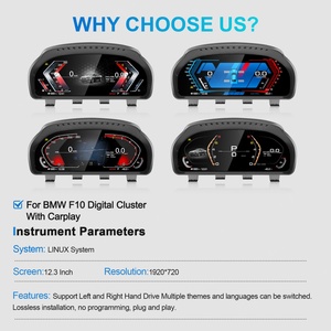 Navihua Auto Dashboard Gauge Headunit Speed Meter Dashboard Auto Meter <b>for</b> BMW 5 6 7 X3 X4 X5 X6 F10 F12 F25 F26 F15 - Product Image 2