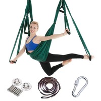 Vom Hersteller Gelieferte Aerial Yoga Hängematte mit Sechs Griffen Anti-Elastisches Inversions-Design Extra Dick für Yoga-Studios