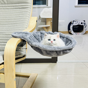 Modernes Umweltfreundliches Komfortables Weiches Fell-Katzenbett-Höhle mit Kunstfell-Füllung und Kartonverpackung für Zuhause Büro oder Gaming-Tische - Product Image 4