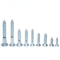 Ensemble d'assortiment de vis à bois, 9 tailles, 1050 pièces, pointe pointue auto-taraudeuse, ensemble de vis assorties en bois pour cloisons sèches, bois et meubles