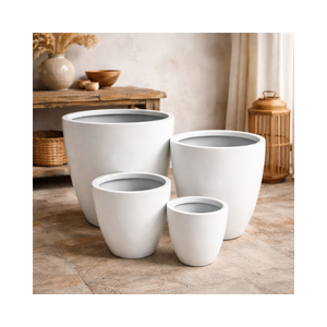 กระถางต้นไม้ กระถางปลูกต้นไม้ ผลิตในเวียดนาม ราคาขายส่ง กระถางดอกไม้ไฟเบอร์กลาสแกะสลักด้วยมือ กระถางต้นไม้แบบยั่งยืน - Product Image 1